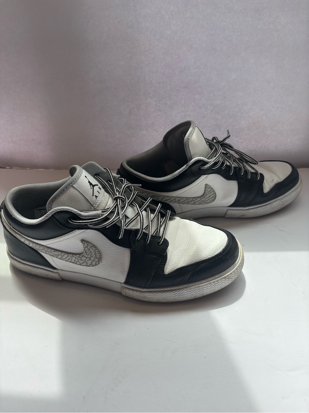 Nike Air Jordan 1 Low Top Sneakers - Black & White